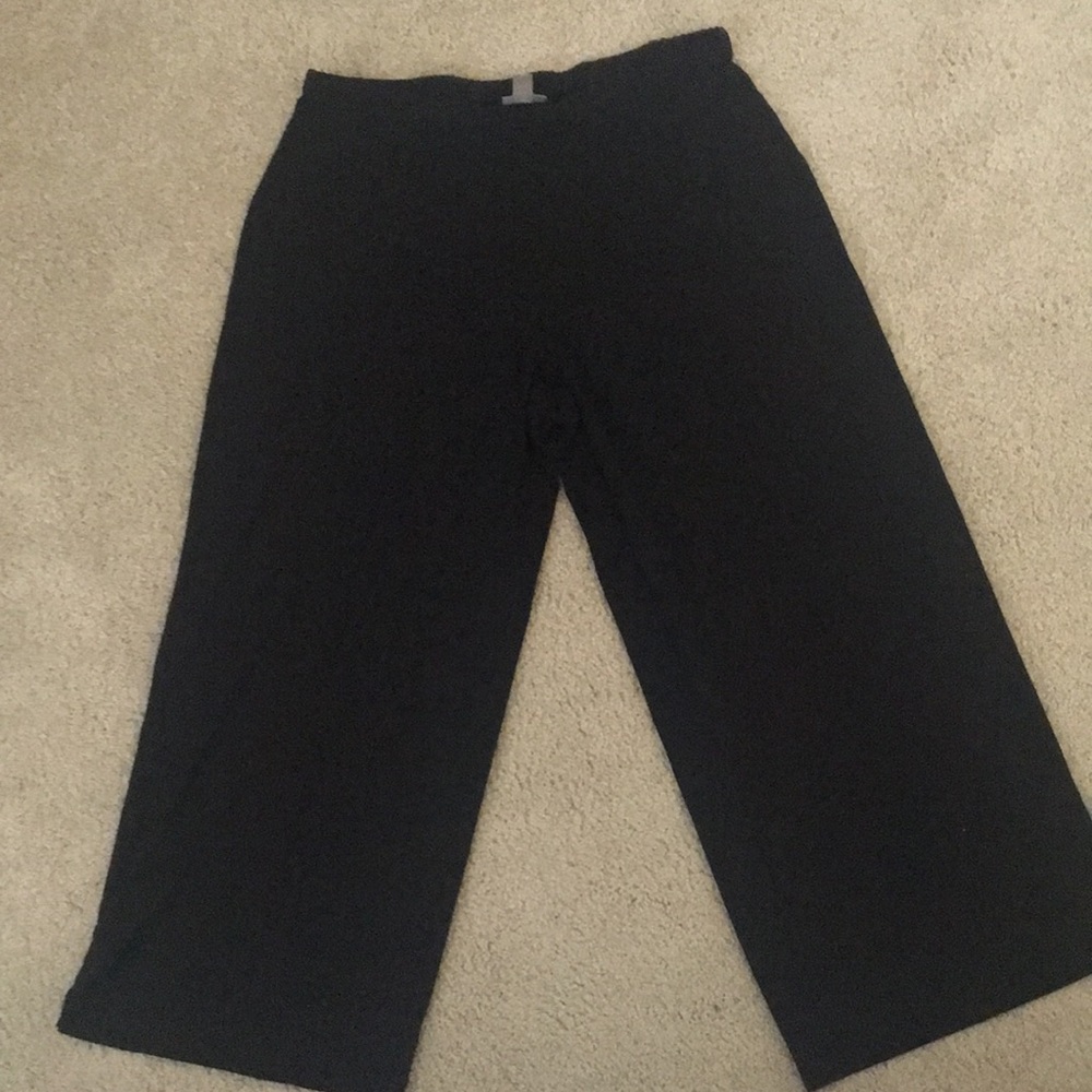 JJill Wearever Collection cropped wide leg pants